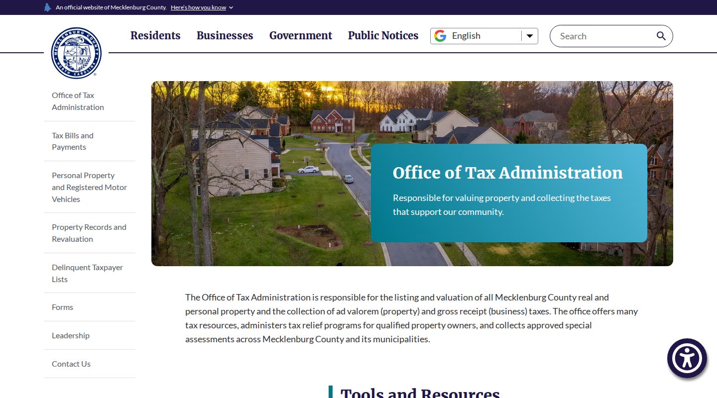 Mint Hill residents directory Mecklenburg Tax Administration search