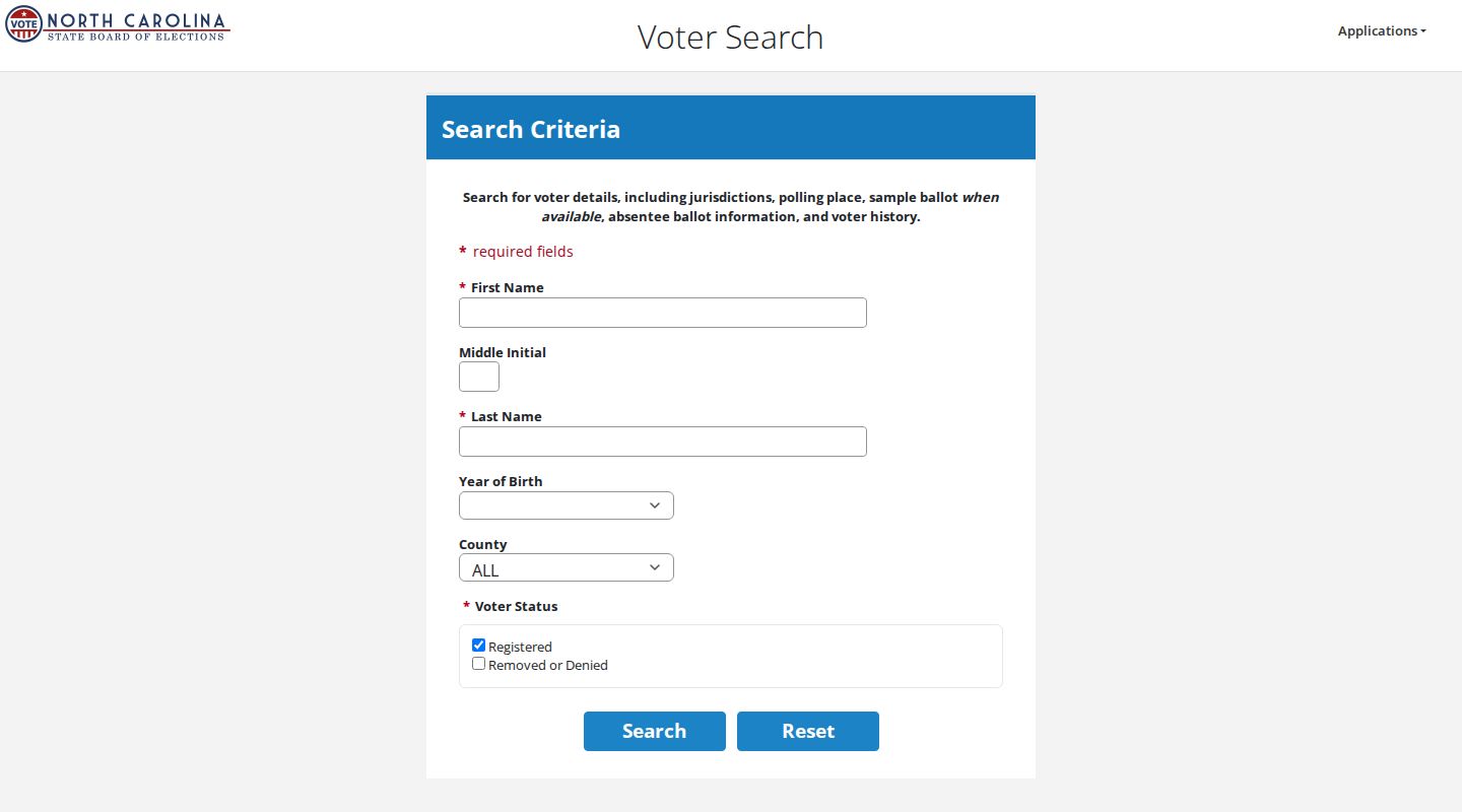 Mint Hill residents directory North Carolina voter lookup